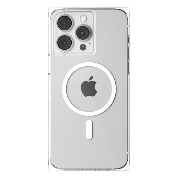 CASE-MATE BLOX - Custodia quadrata per iPhone 13 da 6,1 pollici, protezione contro le cadute, compatibile con MagSafe, custodia magnetica per iPhone 13 da 6,1 pollici, tecnologia anti-giallo