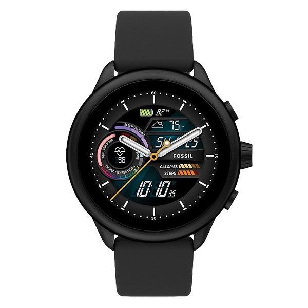Fossil Gen 6 Wellness Edition Smartwatch Black Silicone (FTW4069)