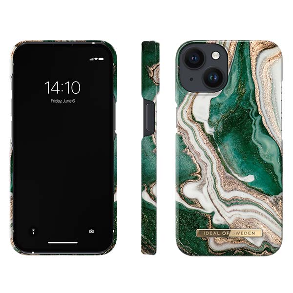 Ideal of Sweden Golden Jade Marble Case (Suits iPhone 14/14 Plus)