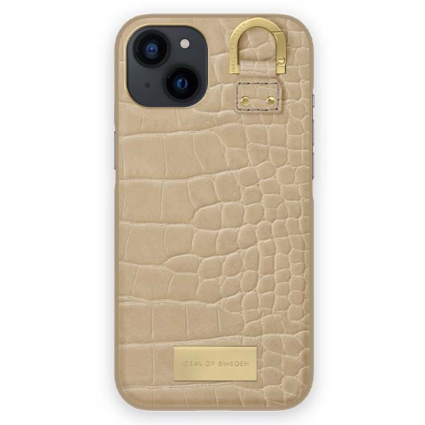 Ideal of Sweden Warm Beige Croco Case (Suits iPhone 14 Plus)