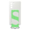 Samsung Galaxy S21 FE Silicone Cover with Strap - White