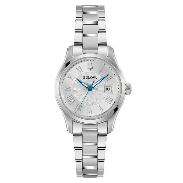 Bulova Silver Dial Classic Stainless Steel Women's Watch (96M162)