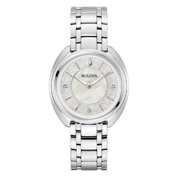 Bulova Silver Dial Classic Stainless Steel Women's Watch (96P240)