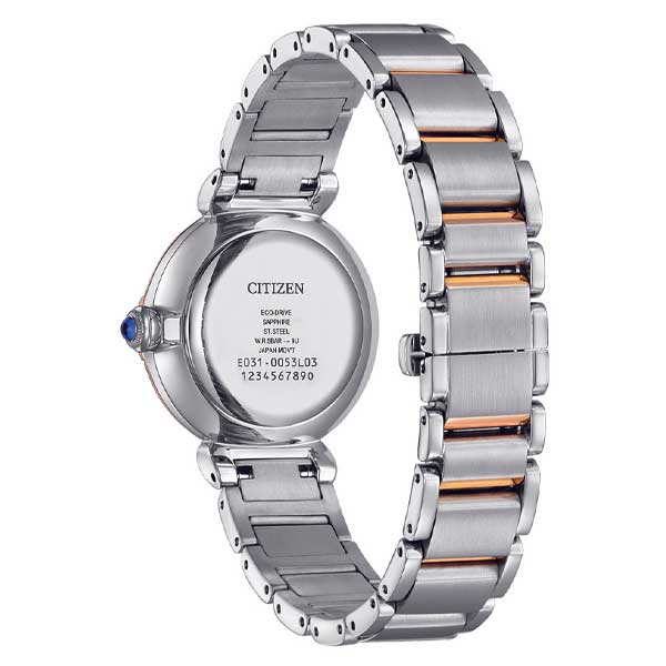 Citizen L Eco-Drive Mother of Pearl Stainless Steel Women's Watch (EM1074-82D)
