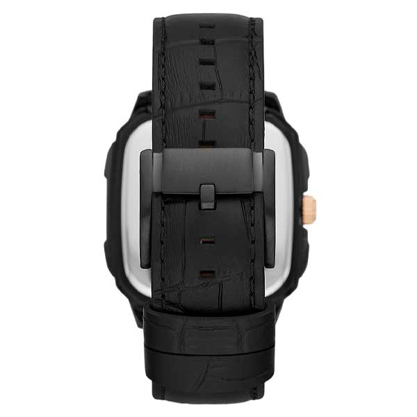 Fossil Inscription Automatic Black Leather Watch (ME3205)