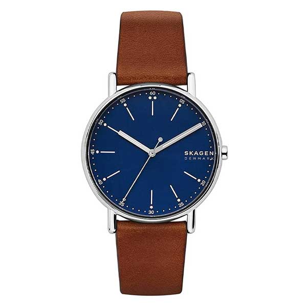 Skagen Signatur Medium Brown Leather Watch (SKW6355)